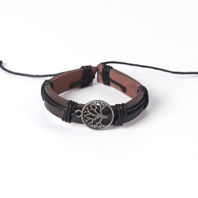 Vnox Ensemble De Bracelets En Cuir Pour Hommes