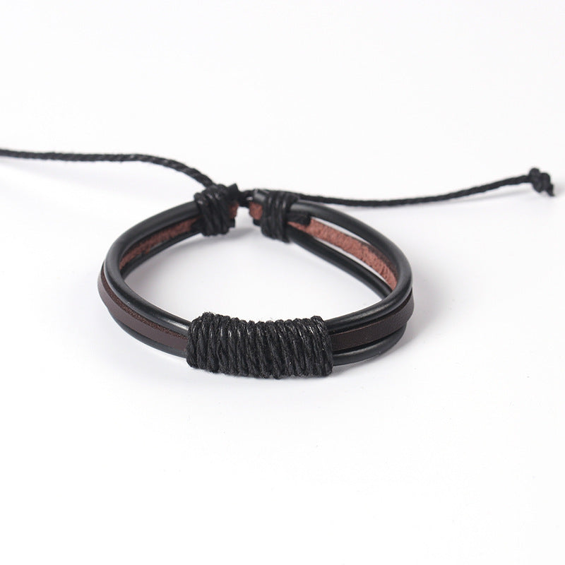 Vnox Ensemble De Bracelets En Cuir Pour Hommes