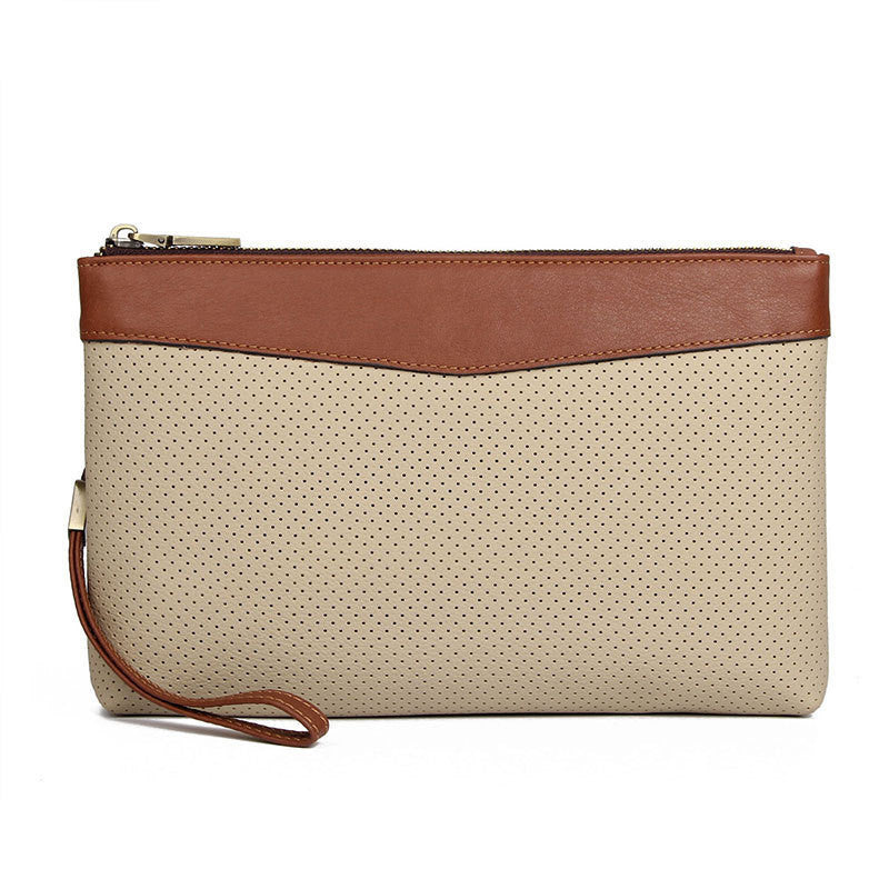 Sacs à main tendance pour jeunes, portefeuilles pour hommes, sac à fermeture éclair longue avec protection RFID et antimagnétique