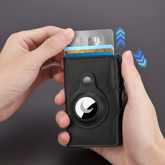 ChronoSecur Portefeuille Pop-Up Anti-RFID et Localisable Accès Instantané